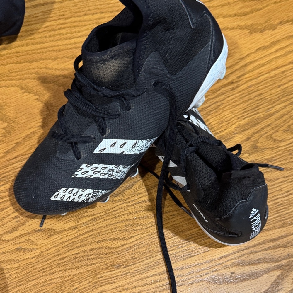 Adidas Black and White Athletic Shoes